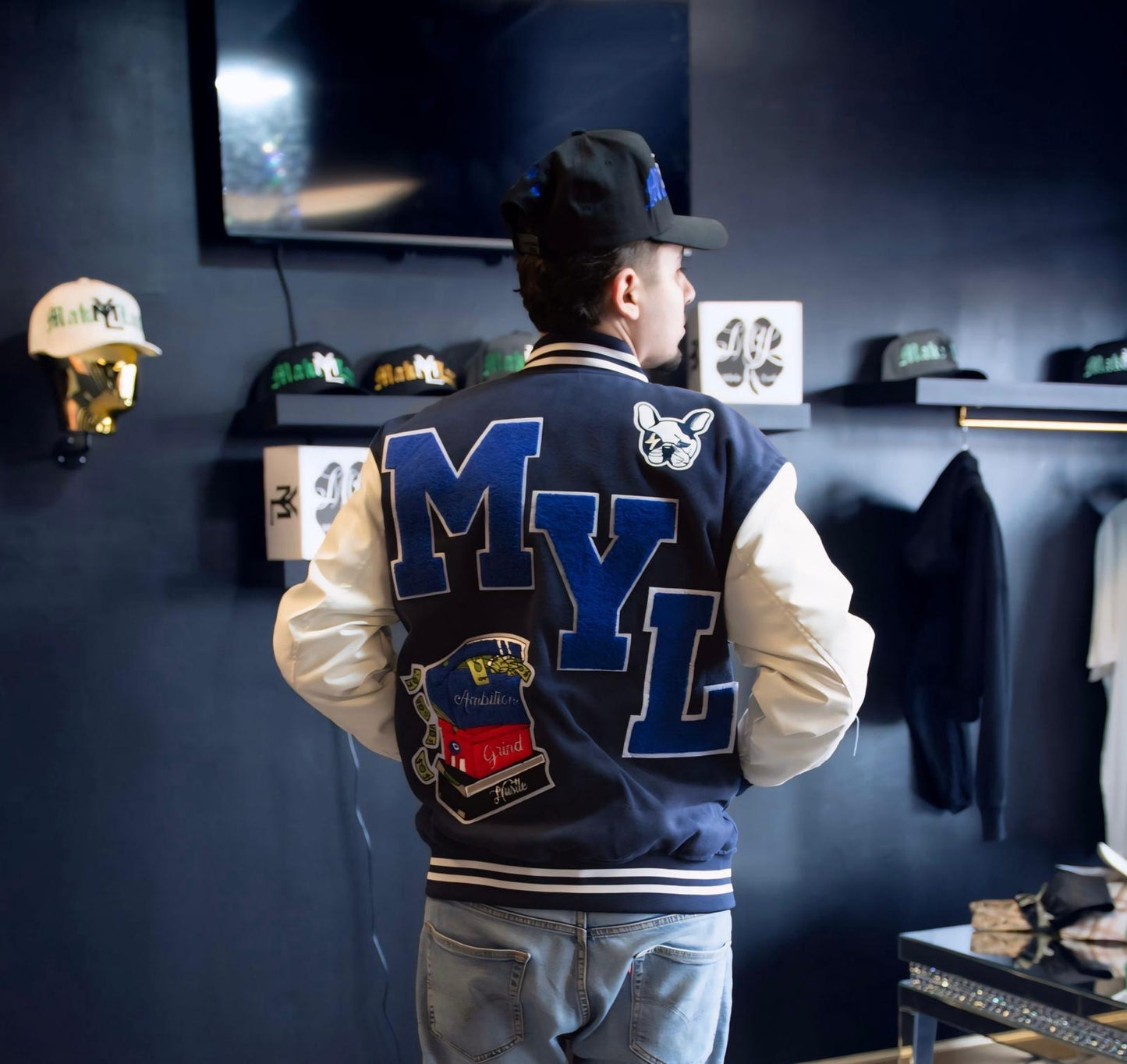 frenchie varsity jacket